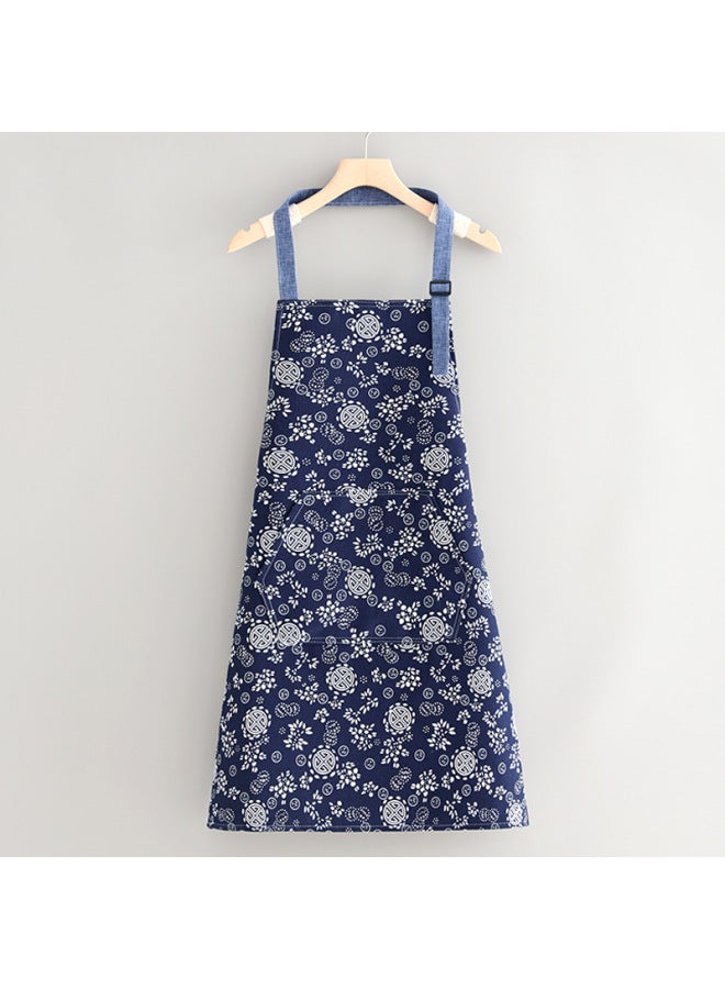 مئزر قماشي كانفس عصري، مقاوم للبقع وقابل للتنفس، مئزر مطبخ منزلي